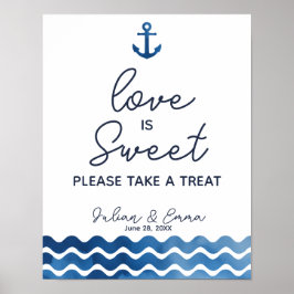 Liebe ist eine moderne Hochzeit / Party-Zeichen Poster