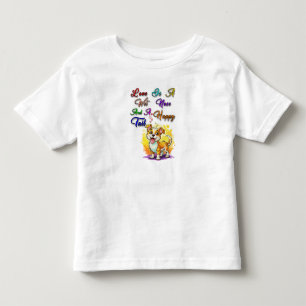 Liebe ist eine Nase der Nase und ein glücklicher S Kleinkind T-shirt
