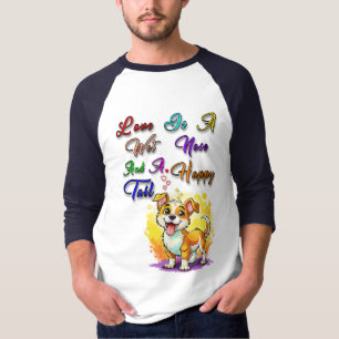 Liebe ist eine Nase der Nase und ein glücklicher S T-Shirt