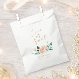 Liebe ist eine romantische Hochzeit mit Blumen Geschenktütchen