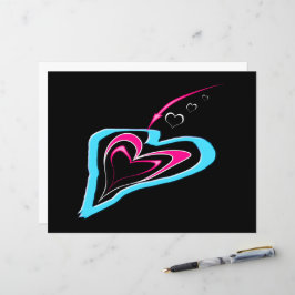 Liebe ist eine Spur des Herzens Postkarte