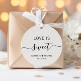 Liebe ist eine süße Cremetehe Geschenkanhänger