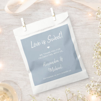 Liebe ist eine süße, moderne, staubige Hochzeit Geschenktütchen