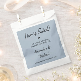 Liebe ist eine süße, moderne, staubige Hochzeit Geschenktütchen