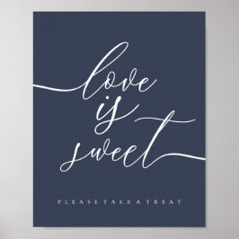 Liebe ist eine Süßwasserflotte Poster