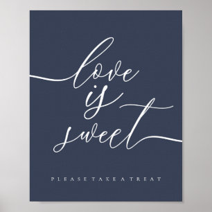 Liebe ist eine Süßwasserflotte Poster
