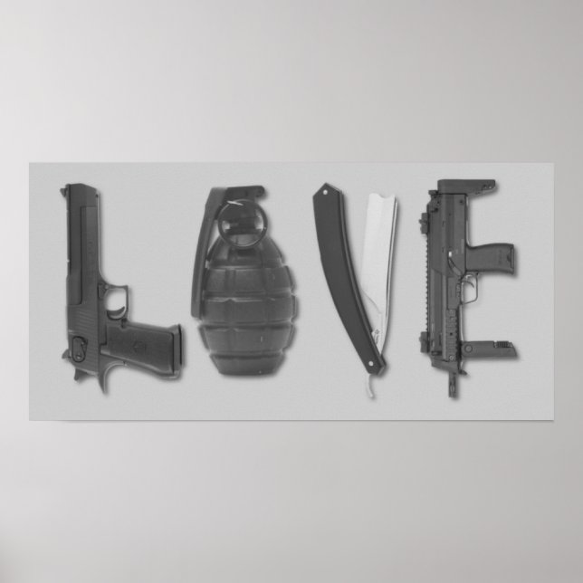 Liebe ist eine Waffe Poster (Vorne)