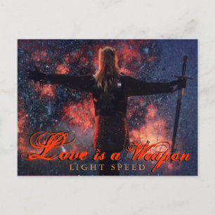 Liebe ist eine Weapon-Post-Karte Postkarte