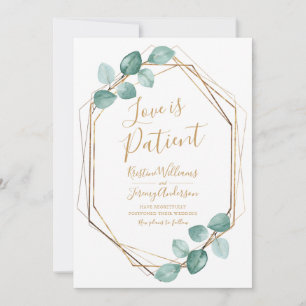 Liebe ist Eukalyptus Gold Script Foto Save The Date