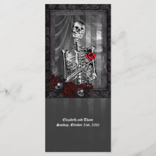 Liebe ist ewiges Gotisches Hochzeitmenü Menükarte