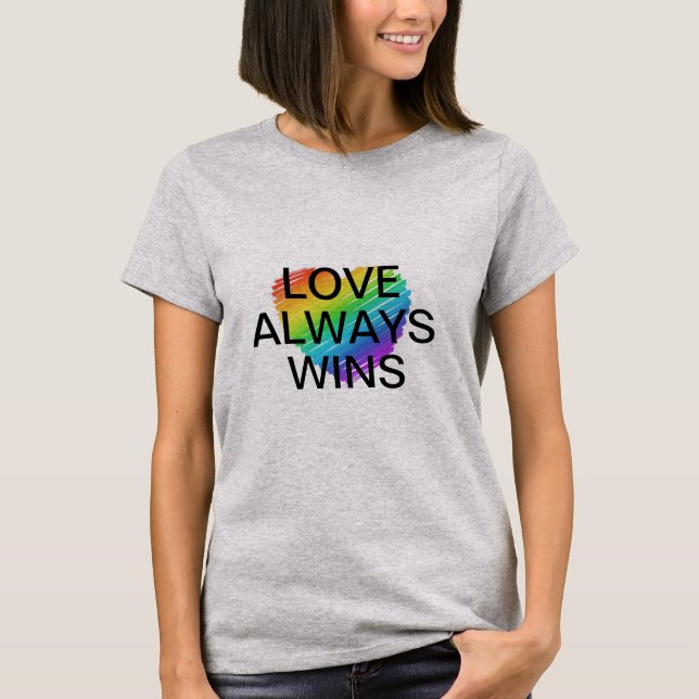 Liebe ist feiern Heirat-Gleichheit gleich T-Shirt (Vorderseite)