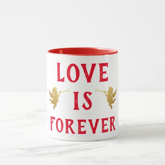 Liebe ist Forever Coffee Tasse (Zentrum)