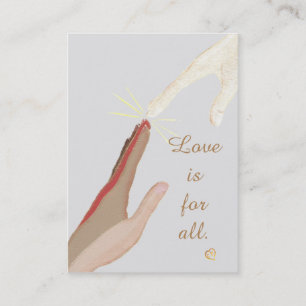Liebe ist für alle spirituellen Universellen Hands Visitenkarte