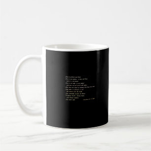 Liebe ist geduldig Einfaches inspirierendes Design Kaffeetasse