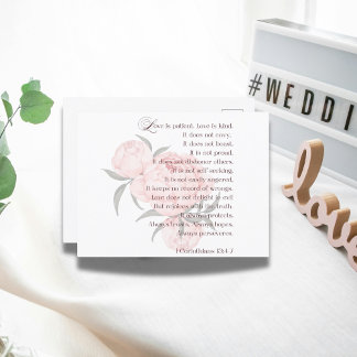 Liebe ist geduldig - Einladung zur Hochzeit