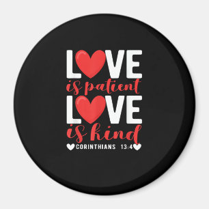 Liebe ist geduldig freundlich lustig christliches magnet