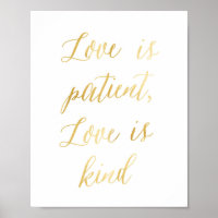 Liebe ist geduldig, Liebe ist Art Print
