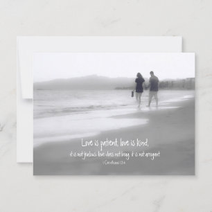 Liebe ist geduldig, Liebe ist freundlich 1. Kor 13 Postkarte