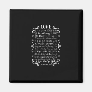 Liebe ist geduldig, Liebe ist freundlich, christli Magnet