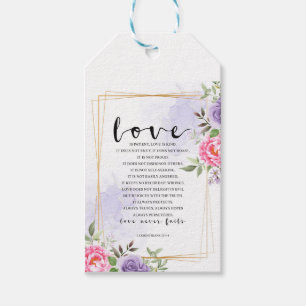 Liebe ist geduldig, Liebe ist freundlich Geschenkanhänger