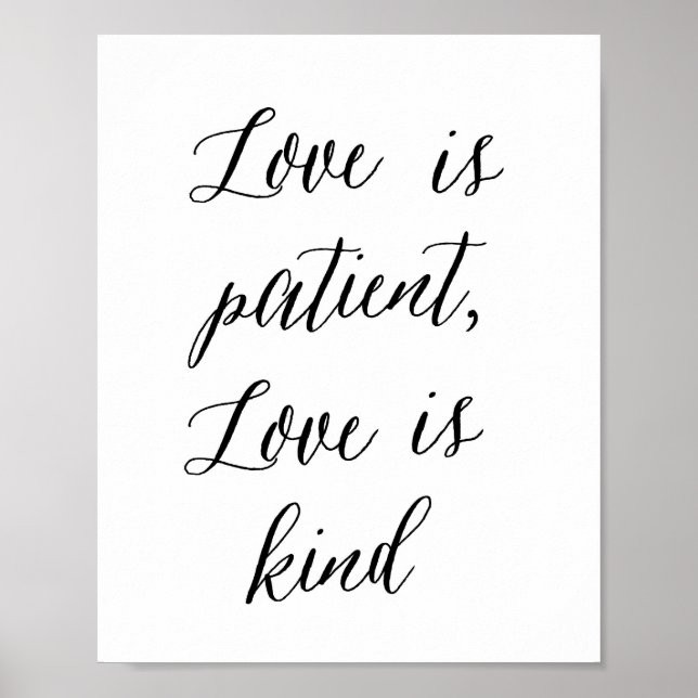 Liebe ist geduldig, Liebe ist freundlich - Poster (Vorne)