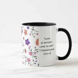 "Liebe ist geduldig, Liebe ist freundlich" Tasse v