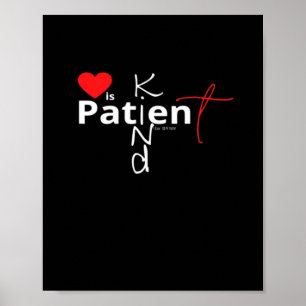 Liebe ist geduldig Liebe ist gütig Klassisches her Poster