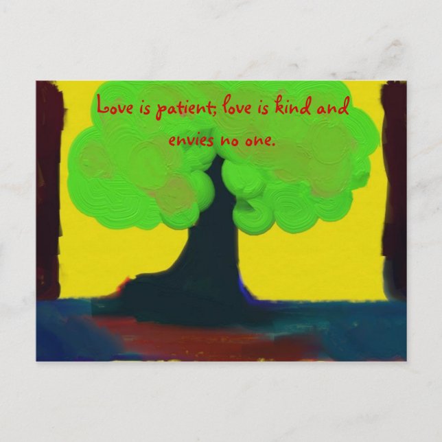 Liebe ist geduldig postkarte (Vorderseite)