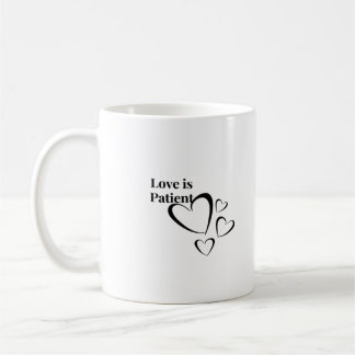 Liebe ist geduldig, ruhige Ästhetik  Kaffeetasse