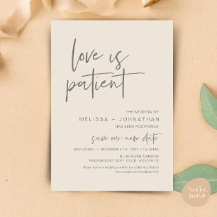 Liebe ist geduldig, verändern Sie unseren Hochzeit Einladung