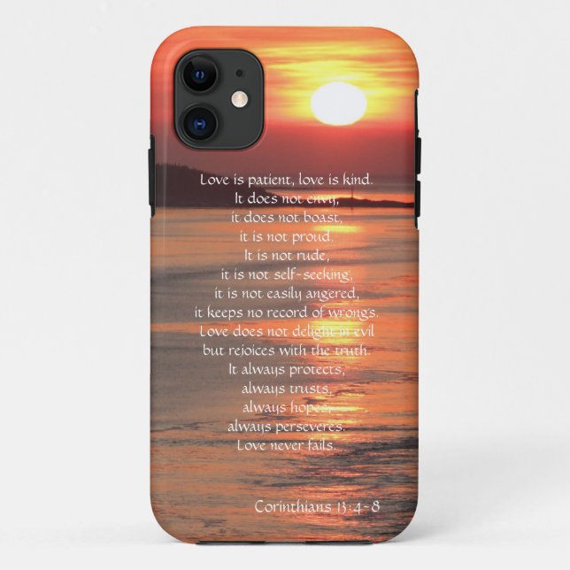 Liebe ist geduldige Korinther versifizieren, Case-Mate iPhone Hülle (Rückseite)