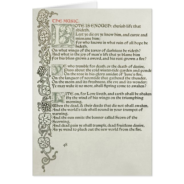 Liebe ist genug, 1897 (Vorne)