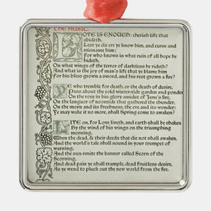 Liebe ist genug, 1897 silbernes ornament