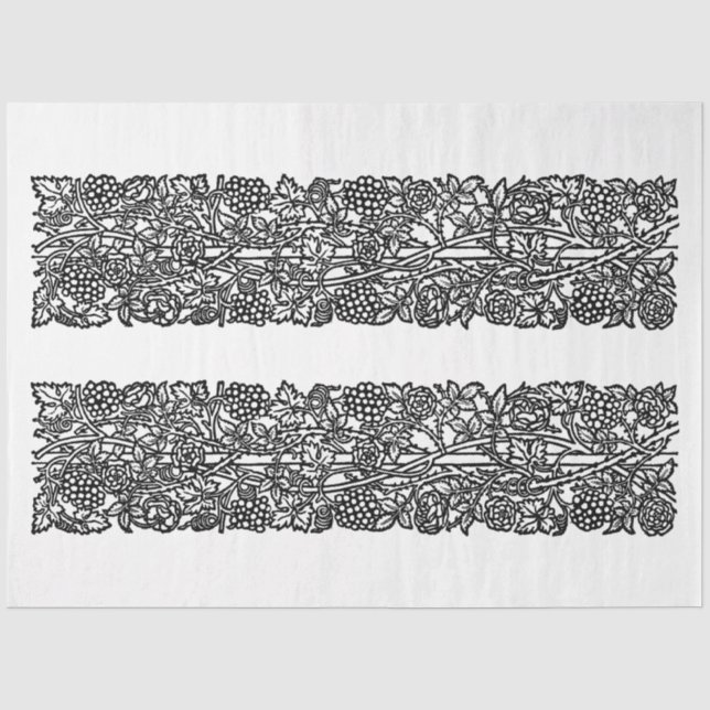 Liebe ist genug Grenze (von William Morris) Seidenpapier (Vorderseite)