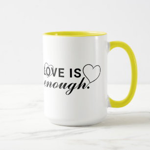 Liebe ist genug Single-Side Combo Tasse Design