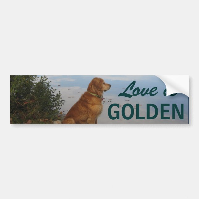 Liebe ist golden autoaufkleber (Vorne)