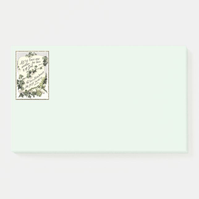 Liebe ist Gott Post-it Klebezettel (Vorderseite)