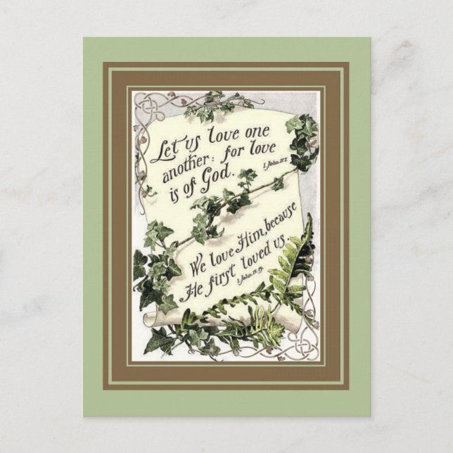 Liebe ist Gott Postkarte (Vorderseite)