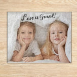 Liebe ist Grand! Grandkids-Foto<br><div class="desc">Große Großeltern Geschenk!</div>