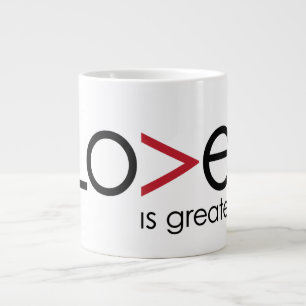 Liebe ist größer... als diese Jumbo-Tasse! Jumbo-Tasse