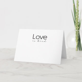 Liebe ist gütig Christliche Schrift Liebe ist gedu Karte