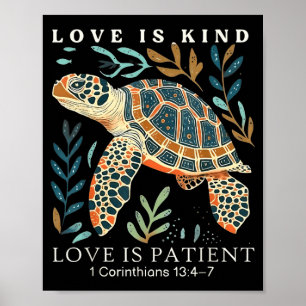 Liebe ist gütig Liebe ist geduldig 1 Korinther 13  Poster