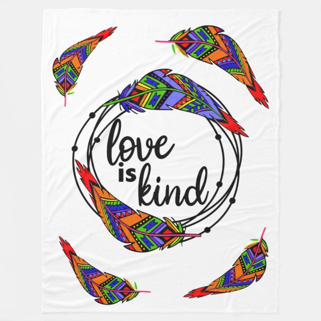 Liebe ist gütiges Fleece Blanket (Vorderseite)