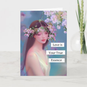 Liebe ist Ihr wahres Wesen   Fairy Like Angelic Karte