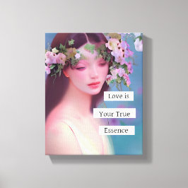 Liebe ist Ihr wahres Wesen | Fairy Like Angelic Leinwanddruck