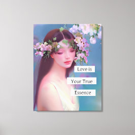Liebe ist Ihr wahres Wesen | Fairy Like Angelic Leinwanddruck