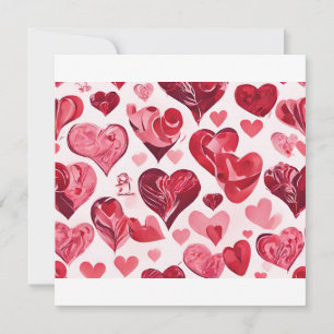 Liebe ist im Air-heart-Design Feiertagskarte