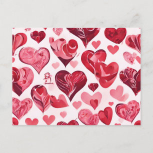 Liebe ist im Air-heart-Design Feiertagspostkarte