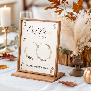 Liebe ist im Anflug! Schild für die Coffee Bar