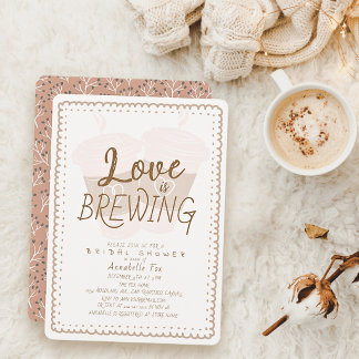 Liebe ist im Anflug To Go Kaffeetassen Brautparty Einladung